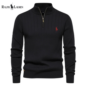 Pull Zippé Ꮢalph Ꮮаᴜгеn Maille Torsadée
